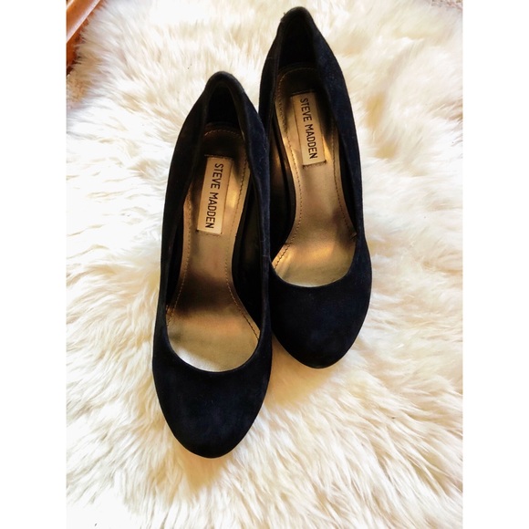 Steve Madden Shoes - STEVE MADDEN BLACK CHUNKY HEELS